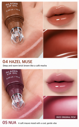 Either - Glazed Lip Oil 10g - 5 Colors