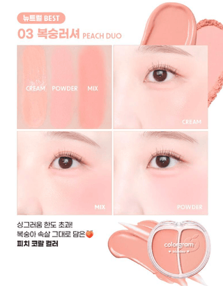 Colorgram - Tintin Dory Duo Blusher - 5 Colors - Koreabe