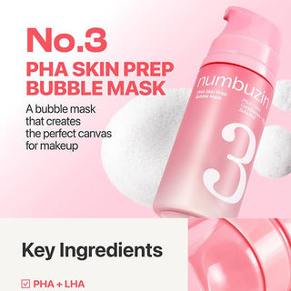 Numbuzin - BHA Skin Prep Bubble Mask 85ml