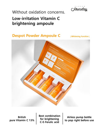 11uesday - Despot Powder Ampoule C 13% 7.5g x 3 - Koreabe