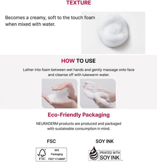Neuraderm By Meditox - Calming Foam Cleanser 100ml - Koreabe
