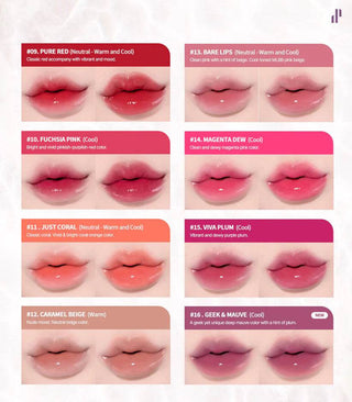 Heart Percent - Dote On Mood Pure Glow Tint - 16 Colors - Koreabe