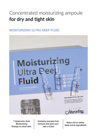 11uesday - Moisturizing Ultra Deep Fluid 2ml x 20 - Koreabe