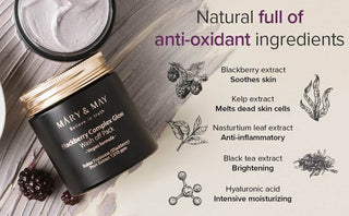 Mary&May - Blackberry Complex Glow Wash Off Pack 125g - Koreabe