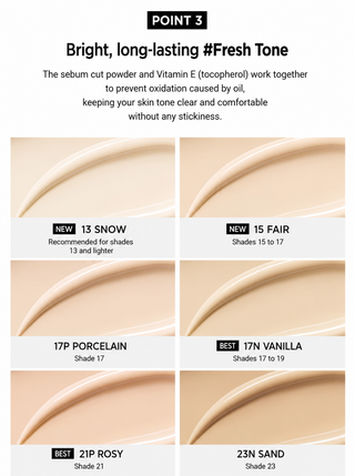 Either - Blur Pixel Cushion SPF50+ PA+++ 12g - 6 Colors
