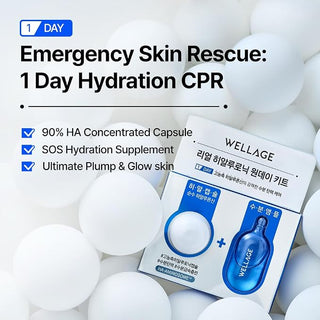 Wellage - Real HA Hydrate Solution Capsule + Ampoule 2ea