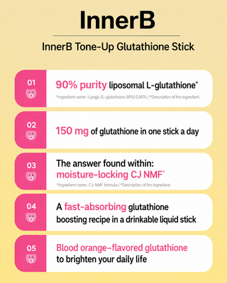 CJ Inner B - Tone Up Glutathione Stick 30pcs