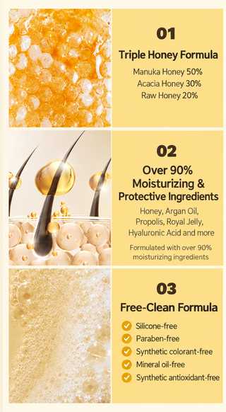 &Honey - Moisture Shampoo 440ml - 2 Options