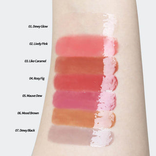 Heart Percent - Dote On Mood Dewy Melting Lipstick - 7 Colors - Koreabe