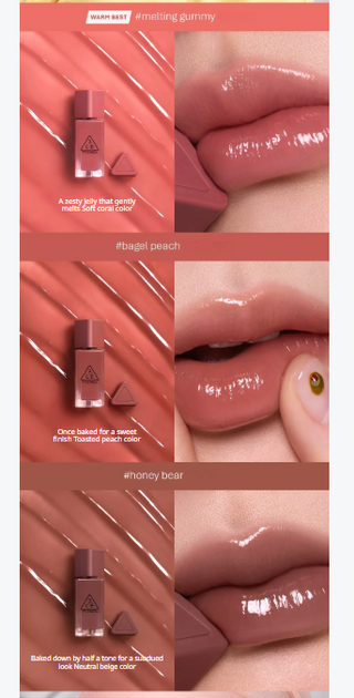 3CE - Gummy Oil Tint - 11 Colors