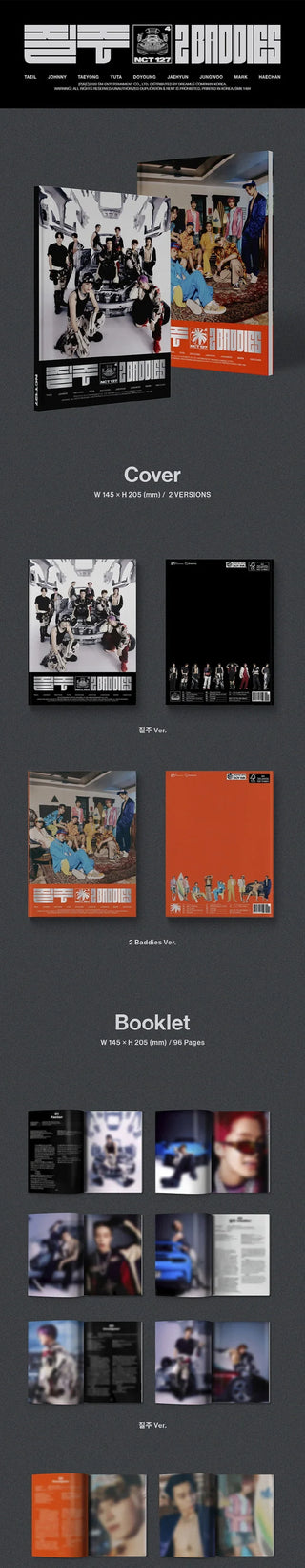 NCT 127 - 4to álbum (2 Baddies) Portada aleatoria