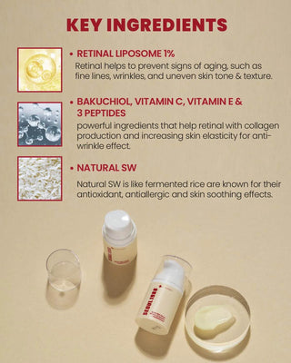 K Secret Seoul 1988 - Retinal Liposome 1% + Fermented Rice 50ml - Koreabe