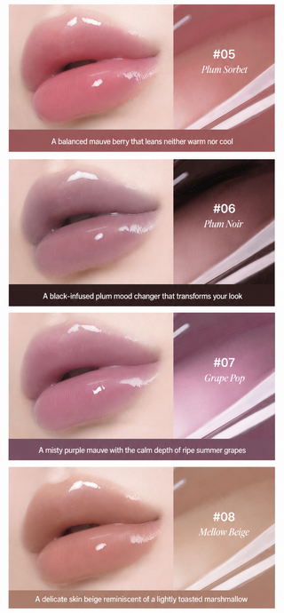 Heart Percent - Dote On Mood Over Melting Gloss - 8 Colors