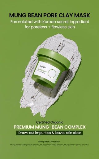 beplain Mung Bean Pore Clay Mask (Vegan) 200ml