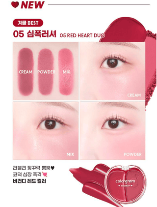 Colorgram - Tintin Dory Duo Blusher - 5 Colors - Koreabe