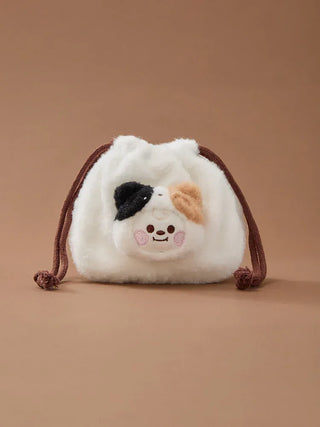 BT21 - More Fluffy Face Plush String Pouch - Koreabe