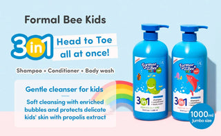 Formal Bee Kids - Shampoo Conditioner Bodywash Apple 1000ml - Koreabe