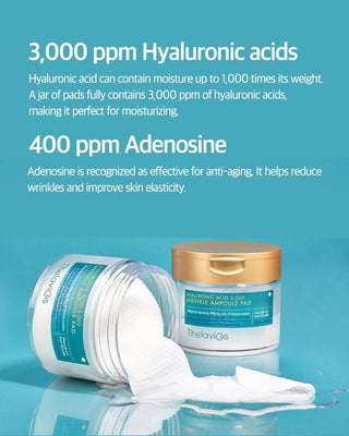 Thelavicos - Hyaluronic Acid 3000 Ampoule Pad 70ea - Koreabe