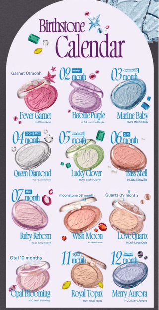 Fwee - Glitz Stone Highlighter - 12 Colors - Koreabe