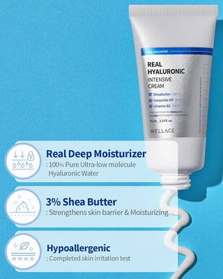 Wellage Real Hyaluronic Intensive Cream 75ml