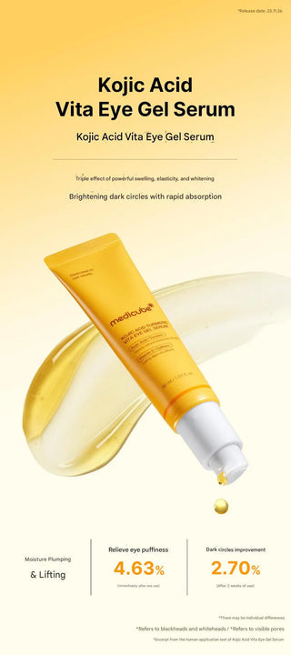 Medicube - Kojic Acid Turmeric Vita Eye Gel Serum 30ml - Koreabe