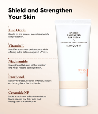 Rawquest - Barrier Enhancing Sun Cream 50ml - Koreabe