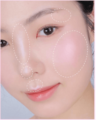 Colorgram - Tintin Dory Highlighter Palette - 2 Colors - Koreabe