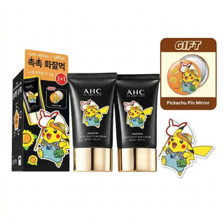AHC - Masters Aqua Rich Sunscreen 50ml 1+1  (+Pikachu pin mirror) (Pokemon Ver)