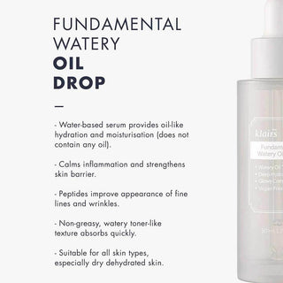 Klairs - Fundamental Watery Oil Drop 50ml - Koreabe