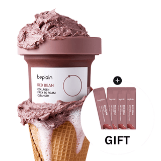 Beplain - Red Bean Collagen Pack To Foam Cleanser 100ml - Koreabe