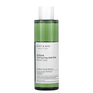 Mary&May Vegan Cica Tea Tree AHA PHA Toner 200ml