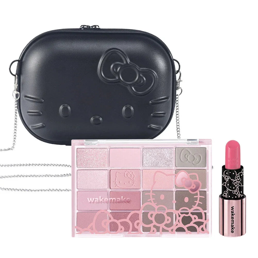 WakeMake - Hello Kitty Lip & Eye Kit (Black Hello Kitty Limited WakeMake - Hello Kitty Lip & Eye Kit (Black Hello Kitty Limited