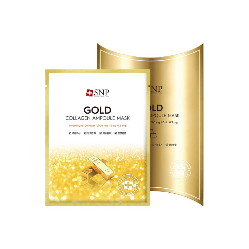 SNP - Gold Collagen Ampoule Mask 10ea