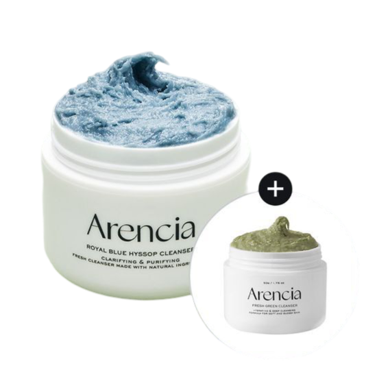 Arencia - Royal Blue Hyssop Cleanser 120ml + 50ml Fresh Green Cleanser