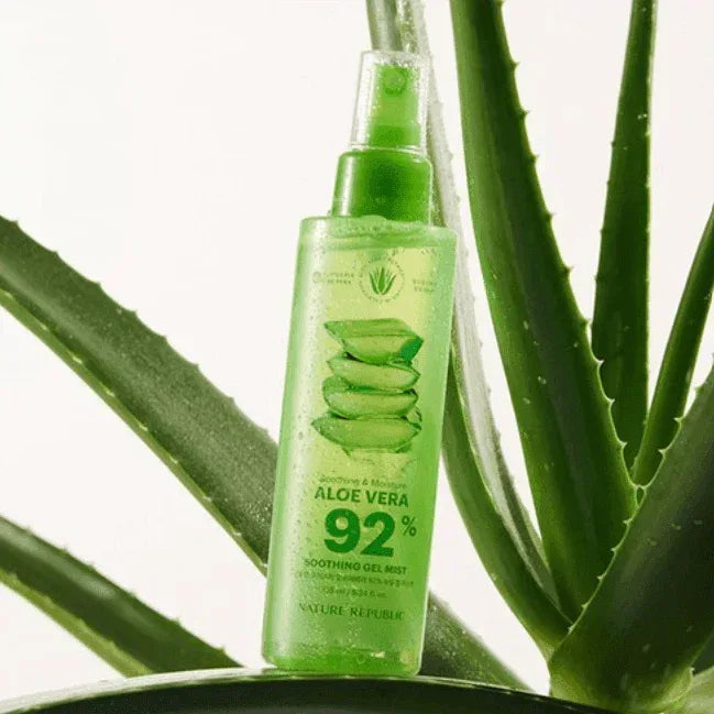 Nature Republic, Aloe Vera 92% Soothing Gel Mist, 5.24 fl oz (155 ml)