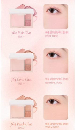 Dinto - Cheek&Eye Multi-Use Palette - 3 Colors