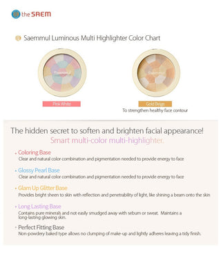 The Saem - Luminous Multi-Highlighter - 2 Colors