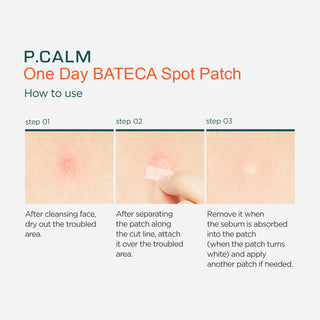 P Calm One Day Bateca Spot Patch 36ea