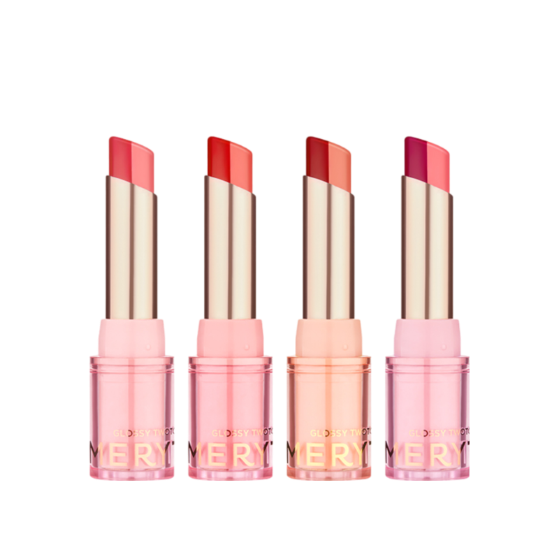 Merythod - Glossy Two Tone Lipstick - 4 Colors