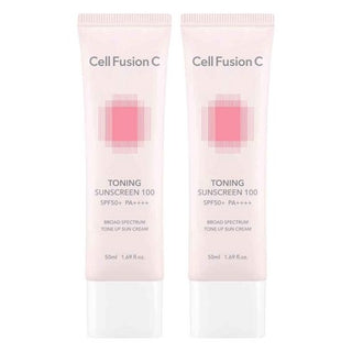 Cell Fusion C - Toning Sunscreen 100 SPF50+ PA++++ 50ml x 2