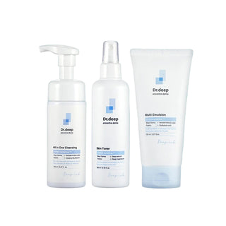 Dr Deep - Mineral Set (Emulsion 150ml + Cleansing Foam 150ml + Toner 200ml)