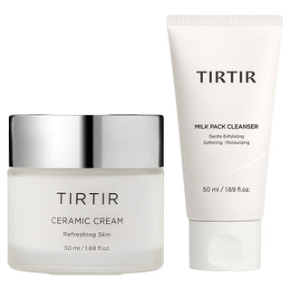 Tirtir - Ceramic Cream 50ml + Milk Pack Cleanser 50ml