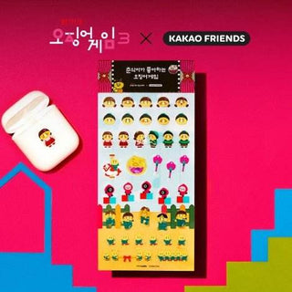 Kakao - Netflix Squid Game X Kakao Friends Transparent Sticker_Chunsik - Koreabe