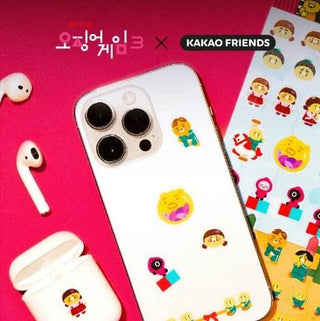 Kakao - Netflix Squid Game X Kakao Friends Transparent Sticker_Chunsik - Koreabe