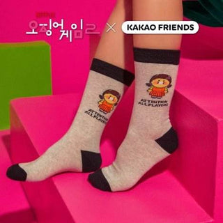 Kakao - Squid Game X Kakao Friends Younghee Socks_Chunsik - Koreabe