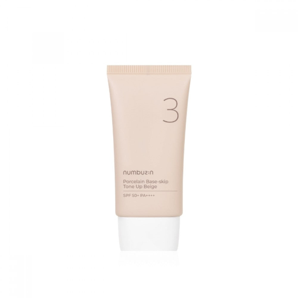 numbuzin No.3 Porcelain Base-skip Tone Up Beige (SPF50+ PA++++) 50ml