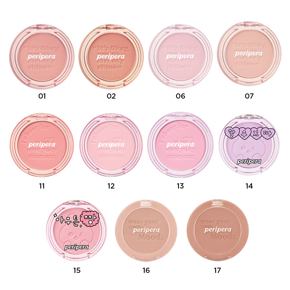 Peripera Pure Blushed Sunshine Cheek - 10 Colors