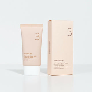 numbuzin No.3 Porcelain Base-skip Tone Up Beige (SPF50+ PA++++) 50ml