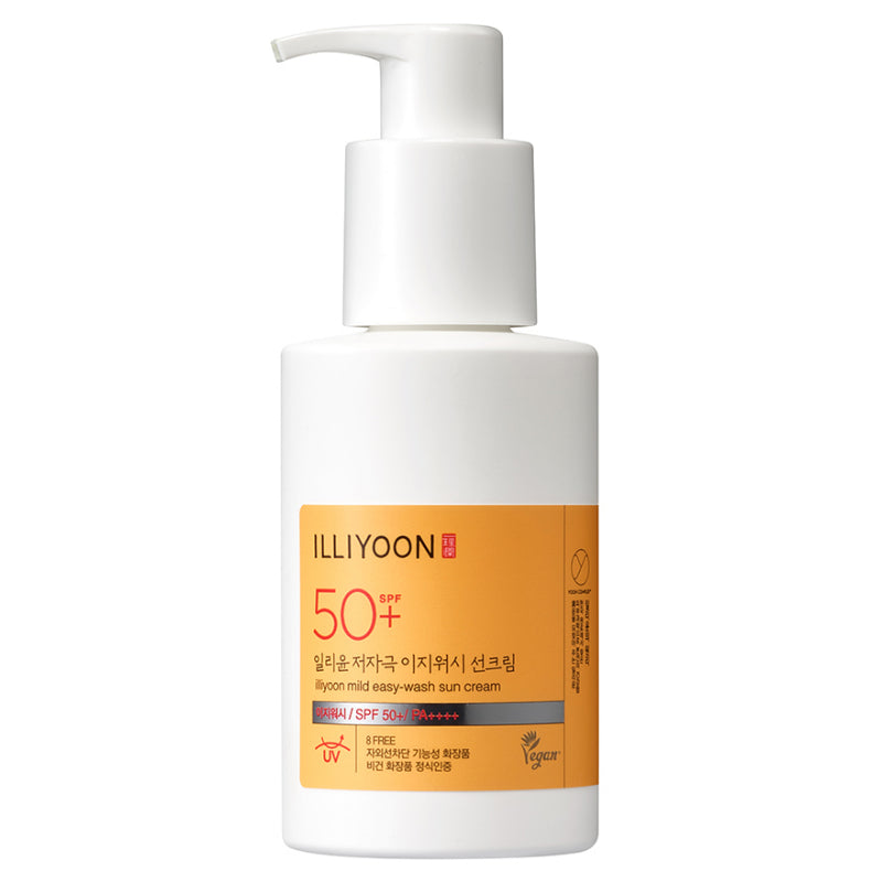 Illiyoon Mild Easy-wash Sun Cream (SPF50+ PA++++) (Vegan) 150ml