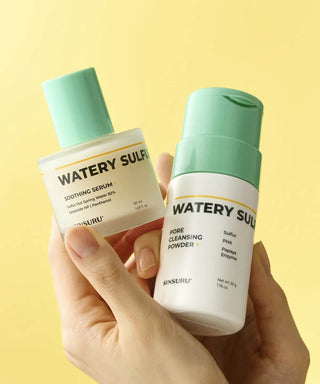 Sinsuru - Watery Sulfur Soothing Serum 50ml + Cleansing Powder 50g - Koreabe